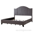 Camas al por mayor Cabeza de uñas KD Tapstered King Size Cama Muebles de dormitorio CX613